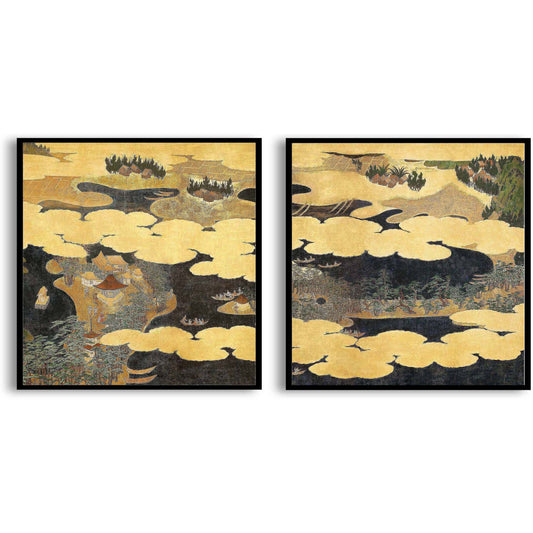 Japanese View of Ama No Hashidate (17th-century)  | Choose Style | Size & Trim Color