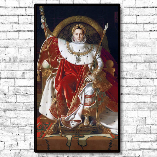 ZZ-Napoleon I on His Imperial Throne by Jean Auguste Dominique Ingres - Through Filters