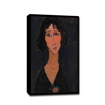 Jeune femme a la rose by Amedeo Modilian