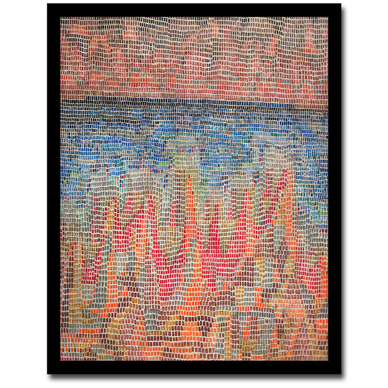 Klee Klippen am Meer by Paul Klee - Buy Print Only or Mounted with Choice of Accent Color