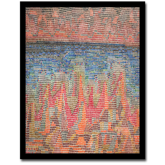 Klee Klippen am Meer by Paul Klee - Buy Print Only or Mounted with Choice of Accent Color