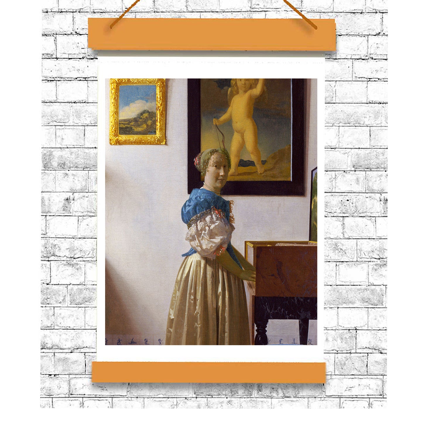Lady Standing at a Virginal by Johannes Vermeer