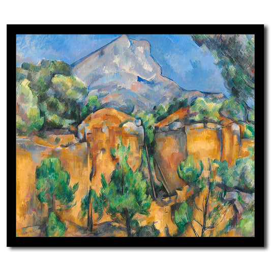 La Montagne Sainte-Victoire by Paul Cezanne - Buy Print Only or Mounted with Choice of Accent Color