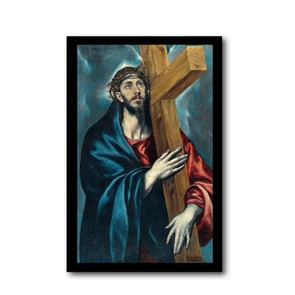 La obra representa a Jesucristo cargando by El Greco