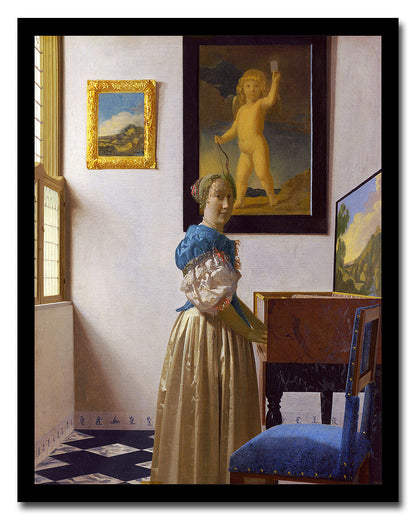 Lady Standing at a Virginal by Johannes Vermeer
