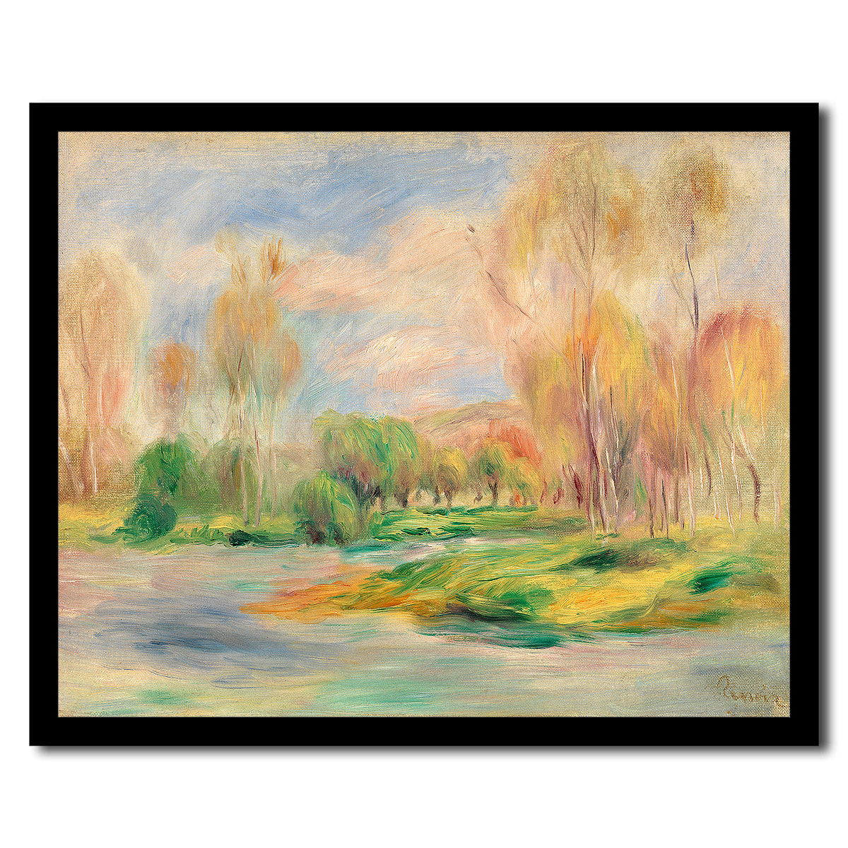 Landscape (Paysage) by Pierre Renoir - Buy Print Only or Mounted with Choice of Accent Color