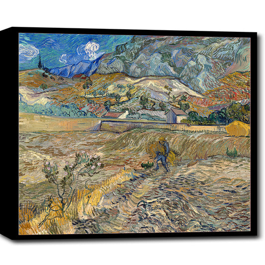 Landscape at Saint-Rémy by Vincent van Gogh - Buy Print Only or Mounted with Choice of Accent Color