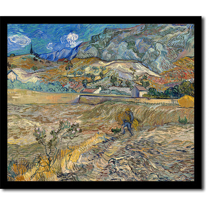 Landscape at Saint-Rémy by Vincent van Gogh - Buy Print Only or Mounted with Choice of Accent Color