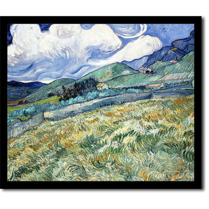 Landscape from Saint-Rémy by Vincent van Gogh - Buy Print Only or Mounted with Choice of Accent Color