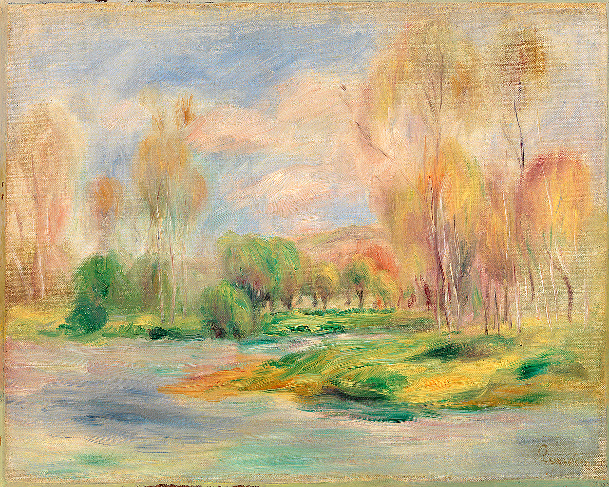 Landscape (Paysage) by Pierre Renoir - Buy Print Only or Mounted with Choice of Accent Color