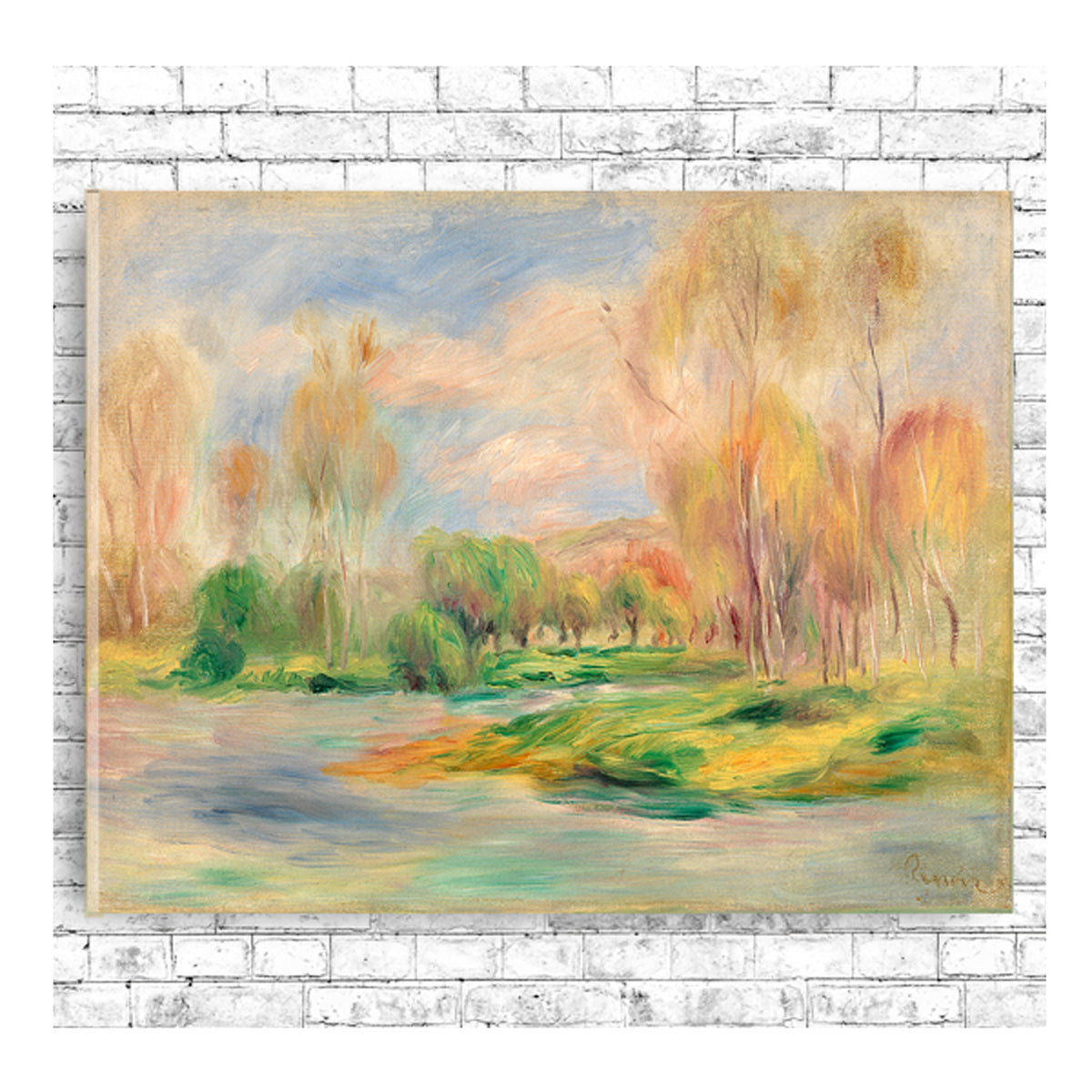 Landscape (Paysage) by Pierre Renoir - Buy Print Only or Mounted with Choice of Accent Color