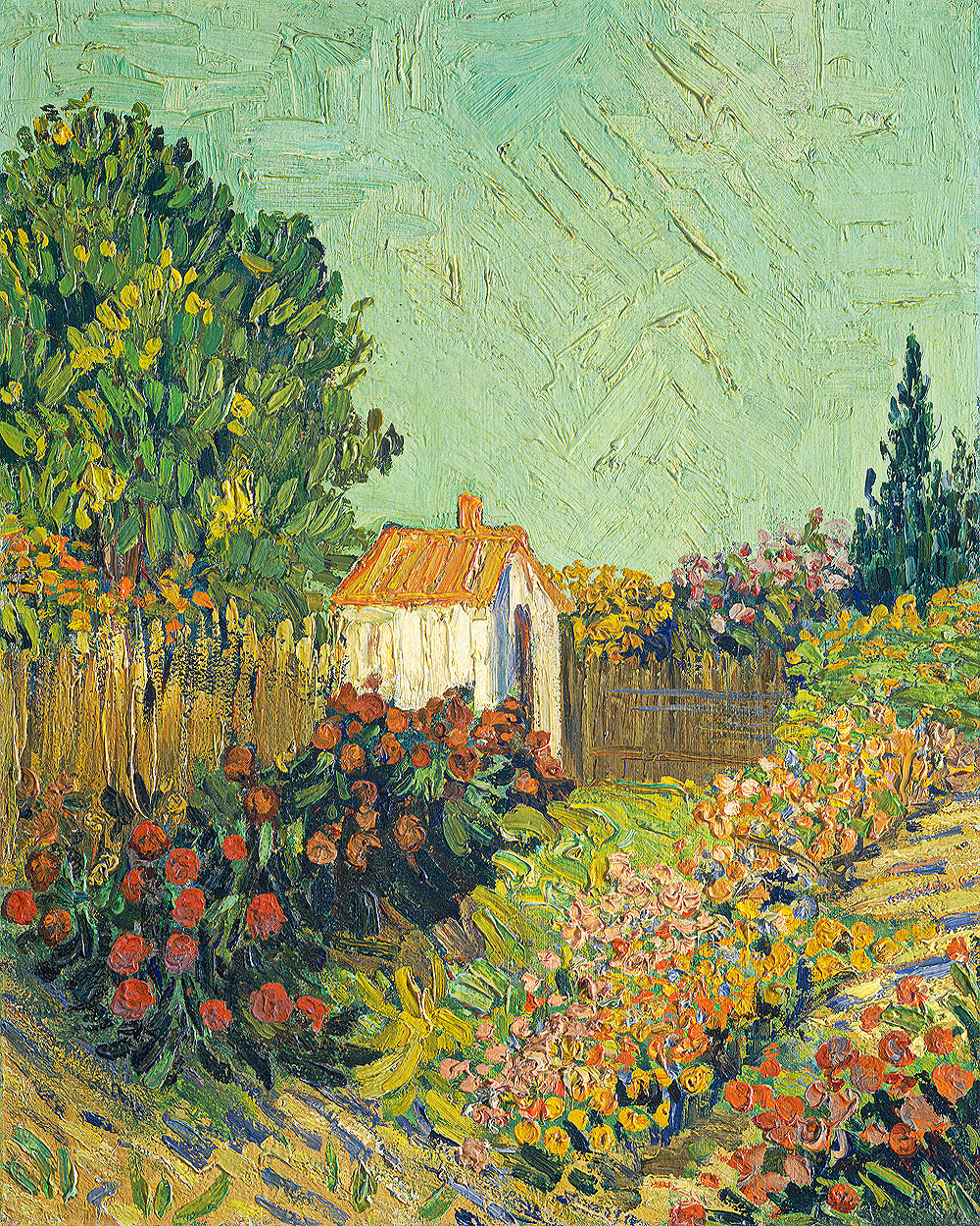 Landscape (ca. 1925-1928) by Vincent Van Gogh - Buy Print Only or Mounted with Choice of Accent Color