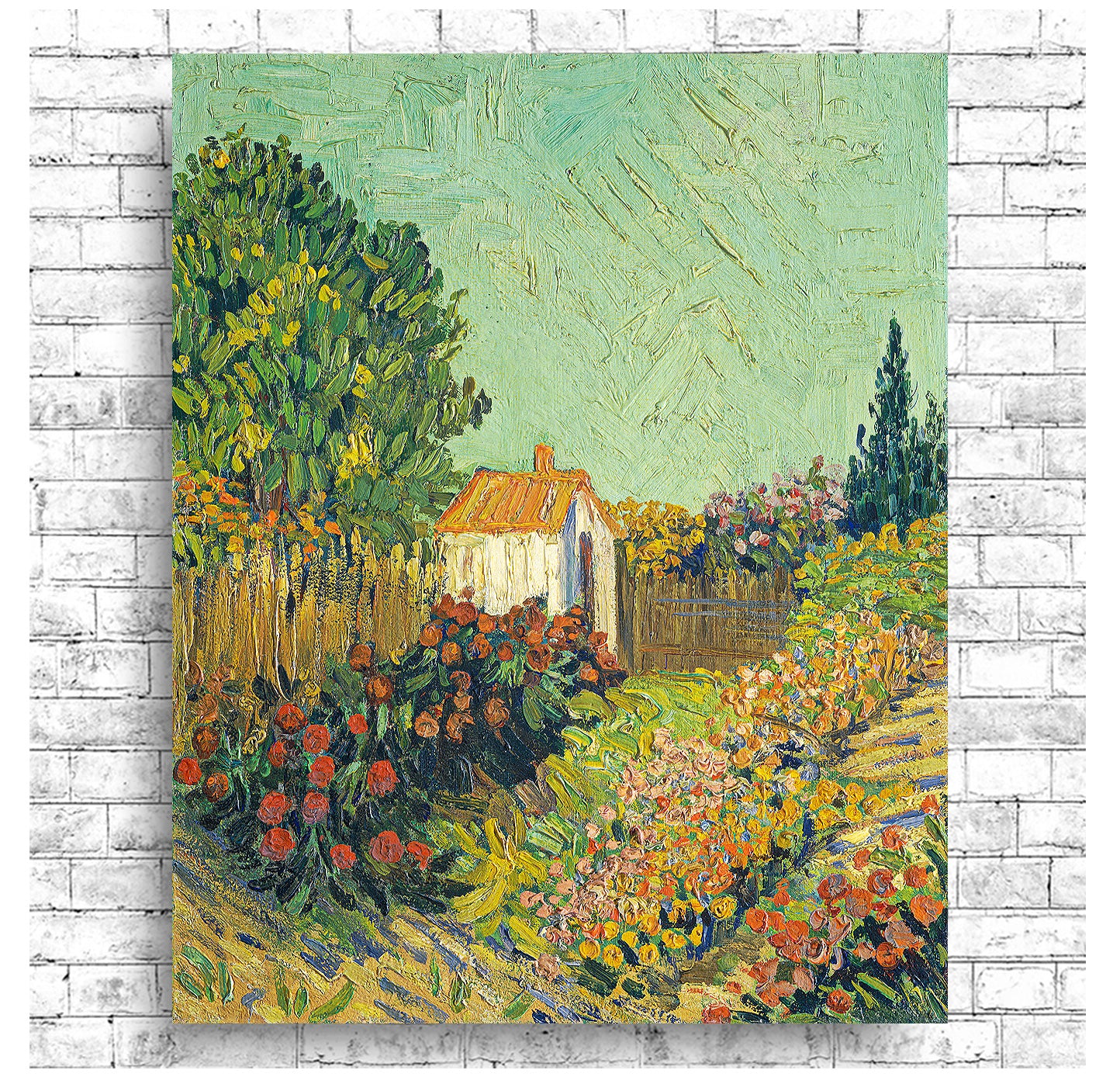 Landscape (ca. 1925-1928) by Vincent Van Gogh - Buy Print Only or Mounted with Choice of Accent Color