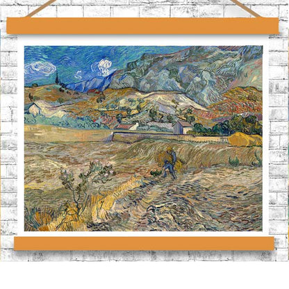 Landscape at Saint-Rémy by Vincent van Gogh - Buy Print Only or Mounted with Choice of Accent Color