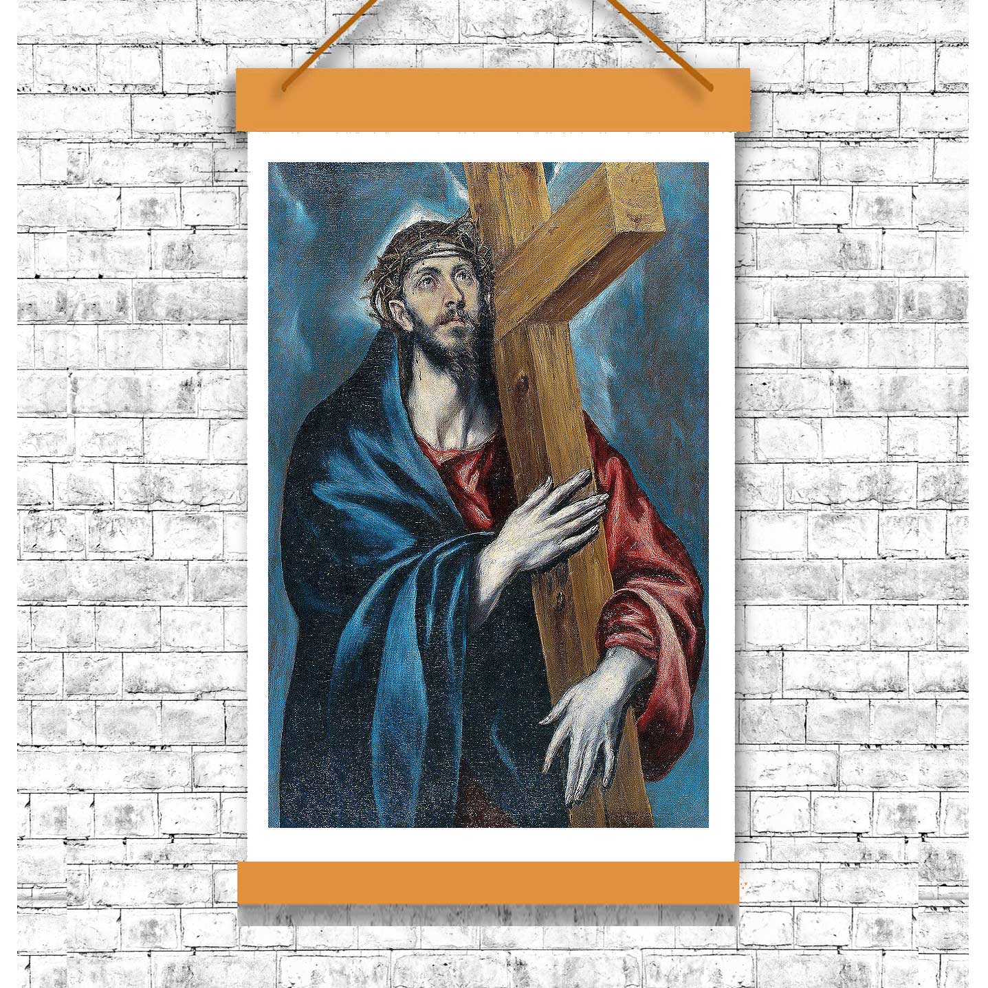 La obra representa a Jesucristo cargando by El Greco