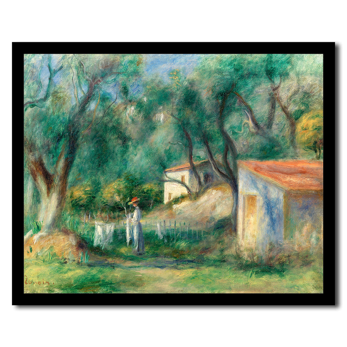 Le Cannet by Pierre Renoir - Buy Print Only or Mounted with Choice of Accent Color