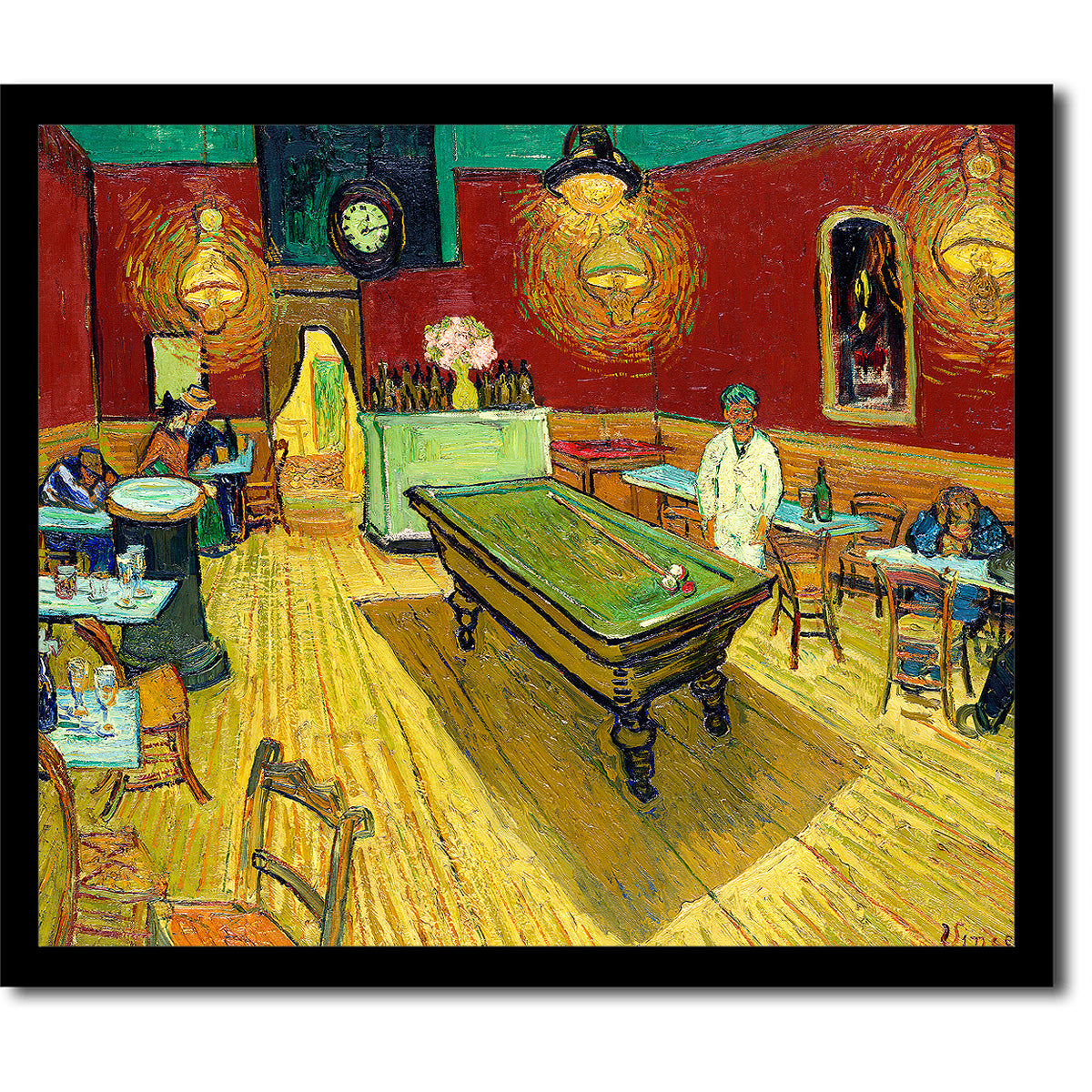 Le café de nuit (The Night Cafe) by Vincent van Gogh - Buy Print Only or Mounted with Choice of Accent Color