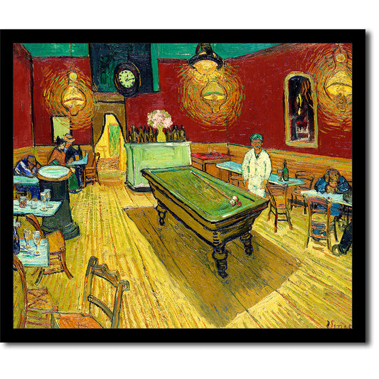 Le café de nuit (The Night Cafe) by Vincent van Gogh - Buy Print Only or Mounted with Choice of Accent Color