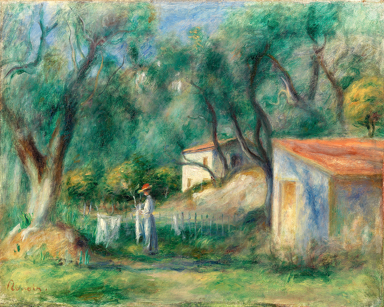 Le Cannet by Pierre Renoir - Buy Print Only or Mounted with Choice of Accent Color