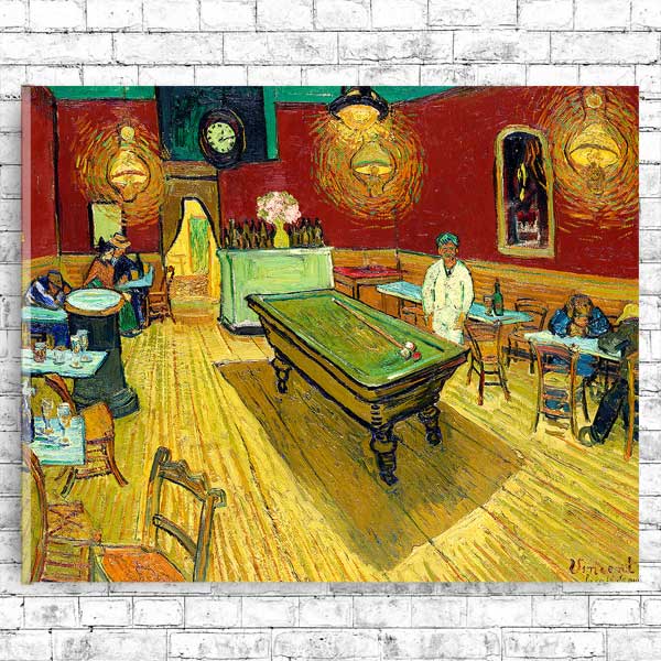 Le café de nuit (The Night Cafe) by Vincent van Gogh - Buy Print Only or Mounted with Choice of Accent Color