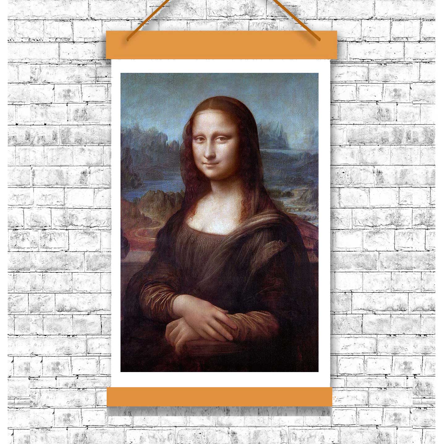 Portrait of Mona Lisa del Giocondo by Leonardo di Vinci