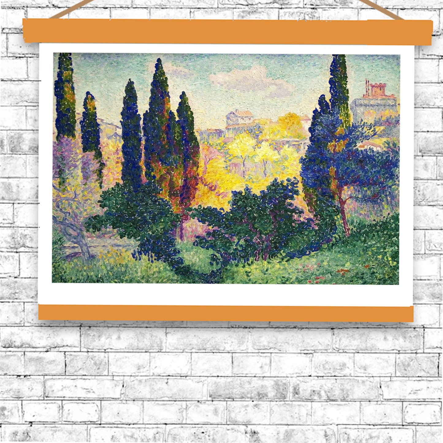 Les cyprès à Cagnes by Henri Cross