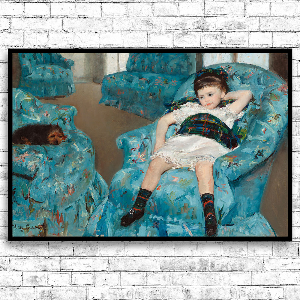 ZZ-Little Girl in a Blue Armchair by Mary Cassatt 1884 - Through Filters