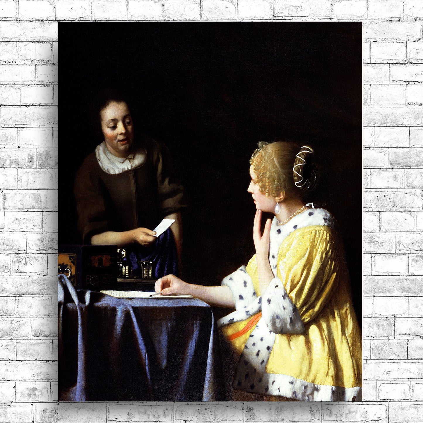 Mistress and Maid (ca. 1666–1667) by Johannes Vermeer