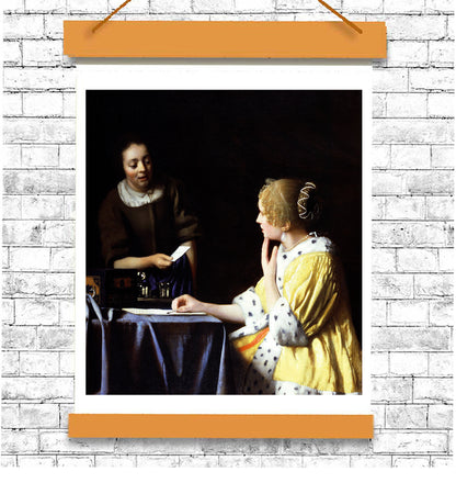 Mistress and Maid (ca. 1666–1667) by Johannes Vermeer