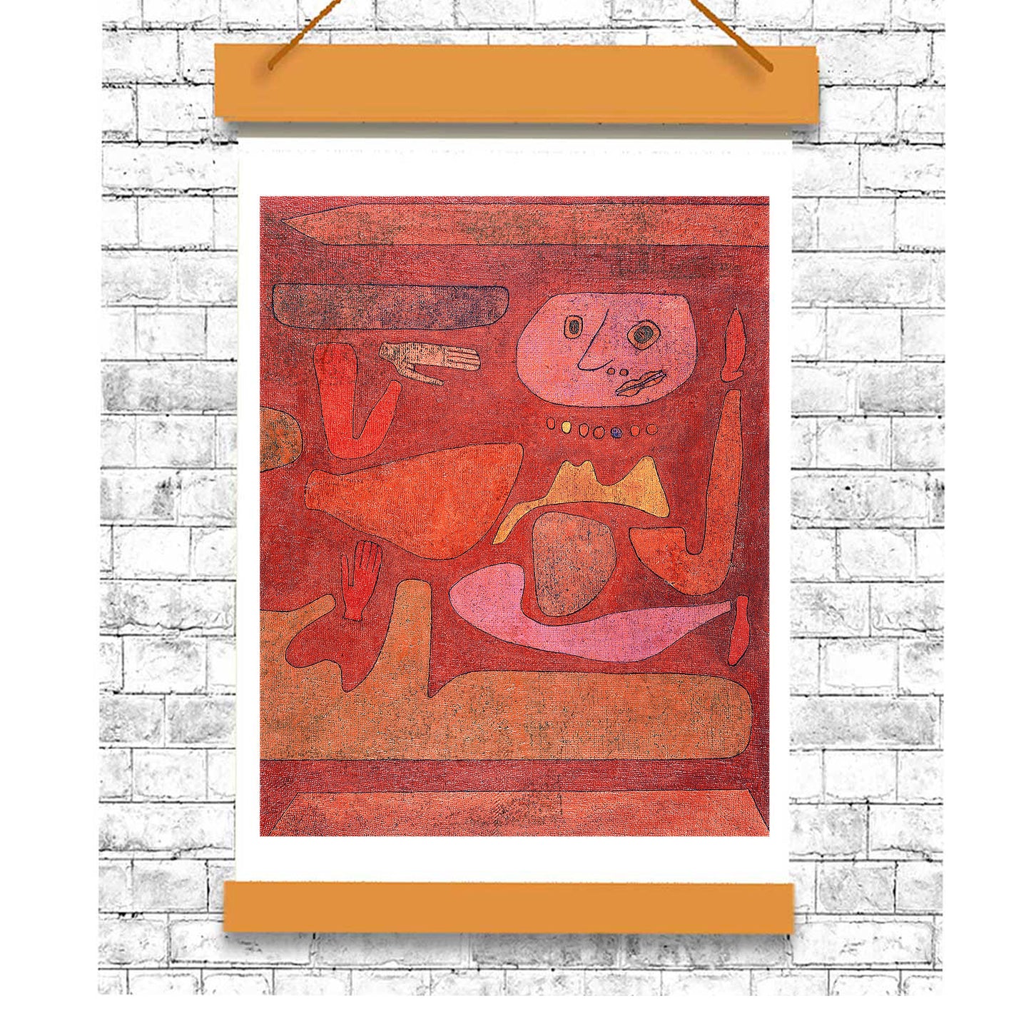 The Man of Confusion (1939) by Paul Klee - Buy Print Only or Mounted with Choice of Accent Color