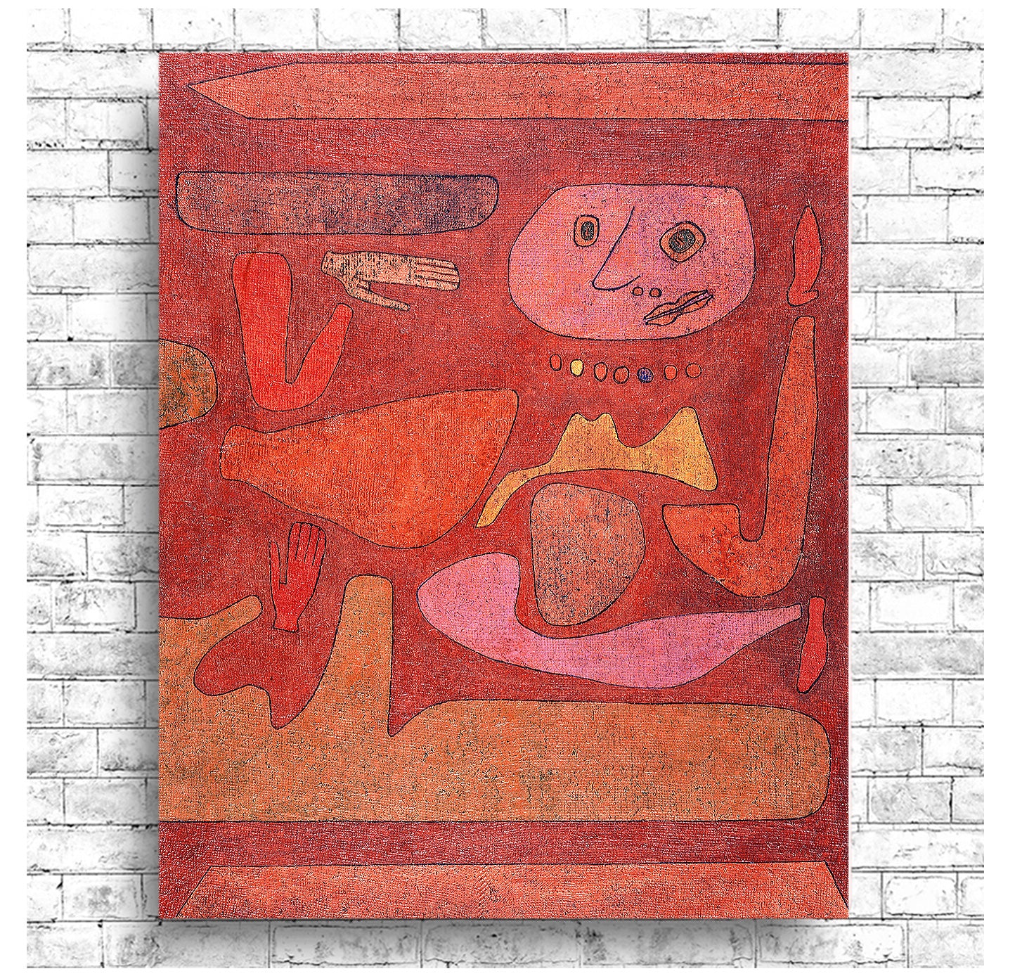 The Man of Confusion (1939) by Paul Klee - Buy Print Only or Mounted with Choice of Accent Color