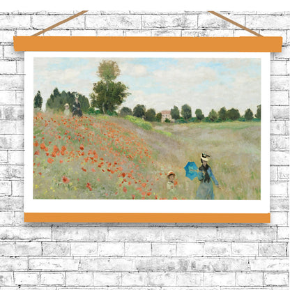 The Poppy Field near Argenteuil-(1873) by Claud Monet