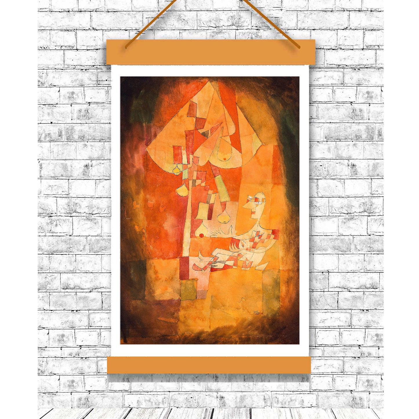 The Man Under the Pear Tree (1921) by Paul Klee - Buy Print Only or Mounted with Choice of Accent Color