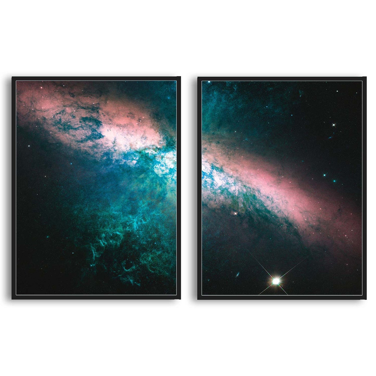 Messier 82 Pink & Blue  | Choose Style | Size & Trim Color