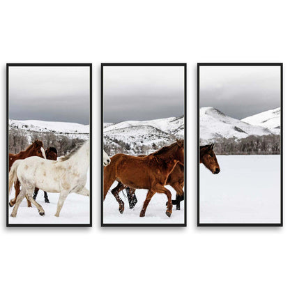 Mixed Herd of Horses  | Choose Style | Size & Trim Color