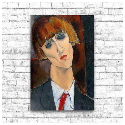 Madame Kisling by Amedeo Modiglian - Buy Print Only or Mounted with Choice of Border Color