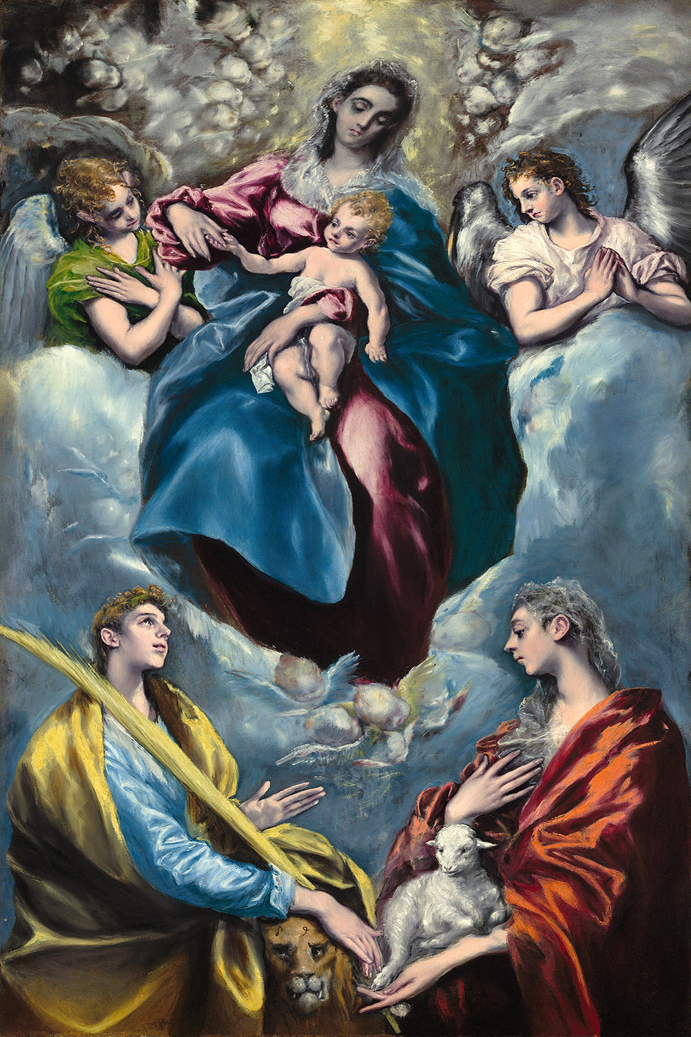 Madonna and Child with Saint Martina et al by El Greco