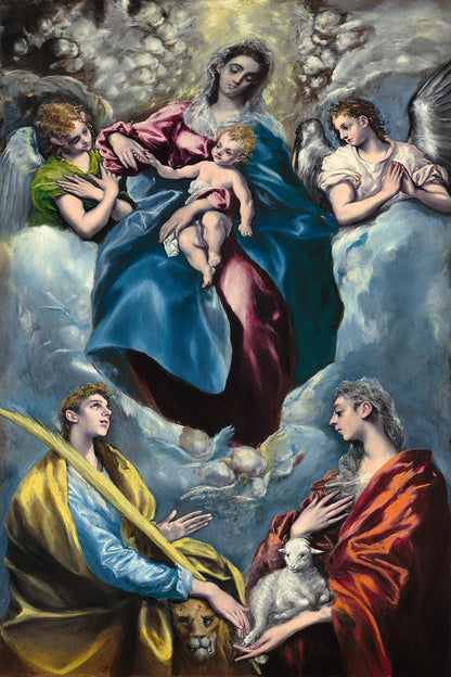Madonna and Child with Saint Martina et al by El Greco