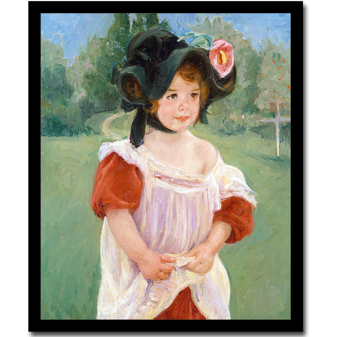 Margot Standing in a Garden (1900) by Mary Cassatt