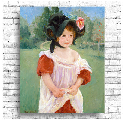 Margot Standing in a Garden (1900) by Mary Cassatt