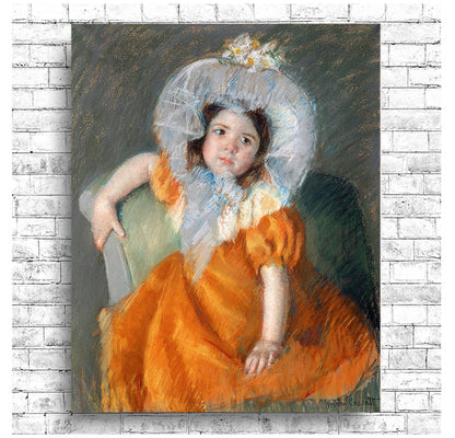 Margot in Orange Dress (1902) by Mary Cassatt