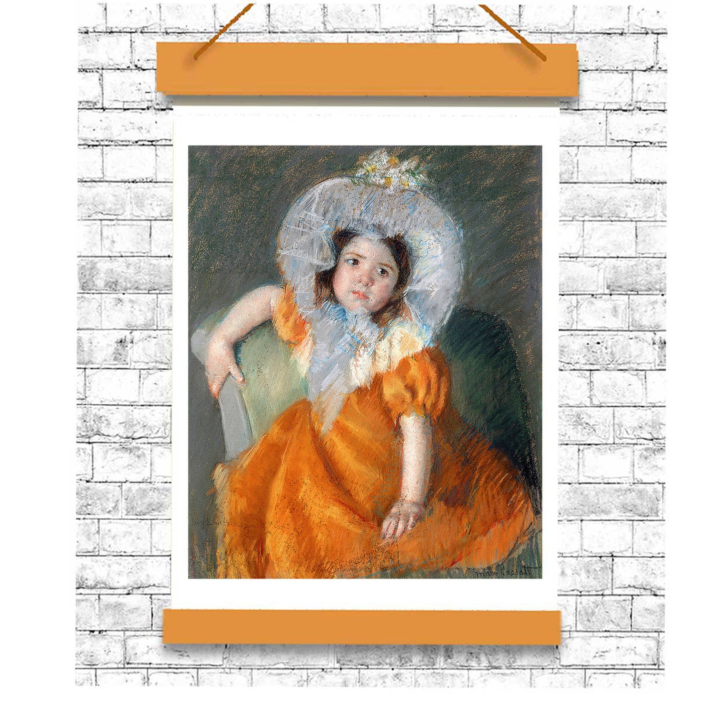 Margot in Orange Dress (1902) by Mary Cassatt