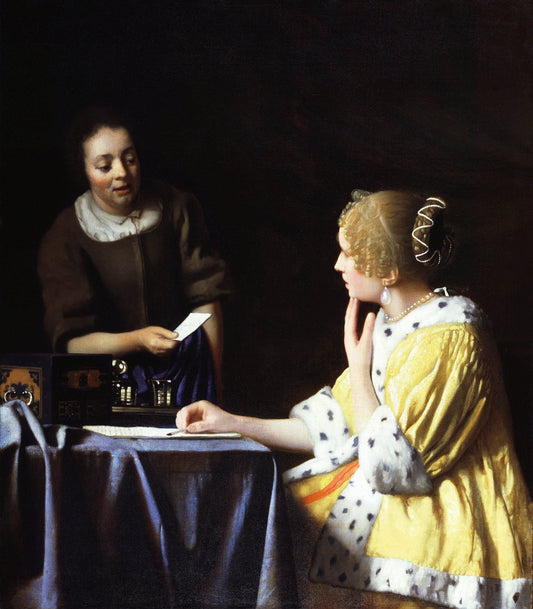 Mistress and Maid (ca. 1666–1667) by Johannes Vermeer