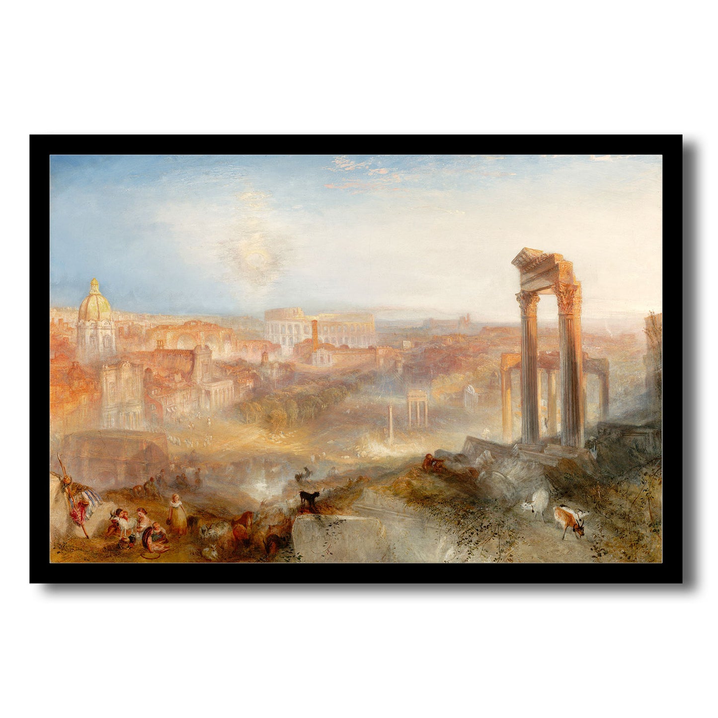 Modern Rome by J.M.W. Turner - Buy Print Only or Mounted with Choice of Accent Color