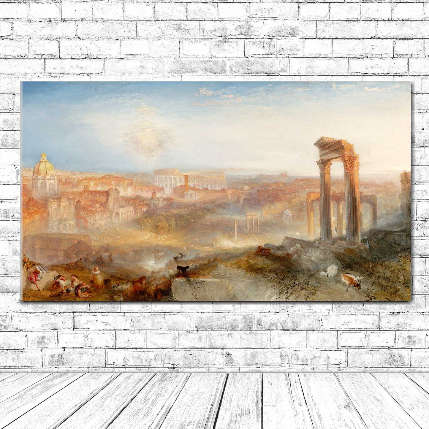 Modern Rome by J.M.W. Turner - Buy Print Only or Mounted with Choice of Accent Color