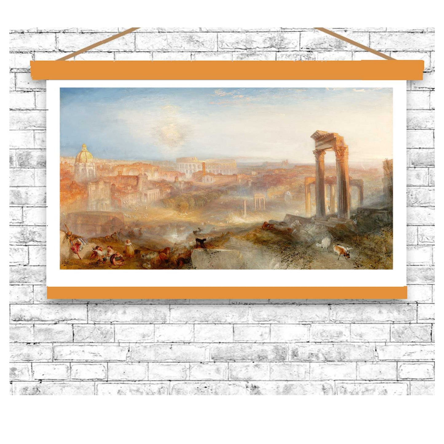 Modern Rome by J.M.W. Turner - Buy Print Only or Mounted with Choice of Accent Color