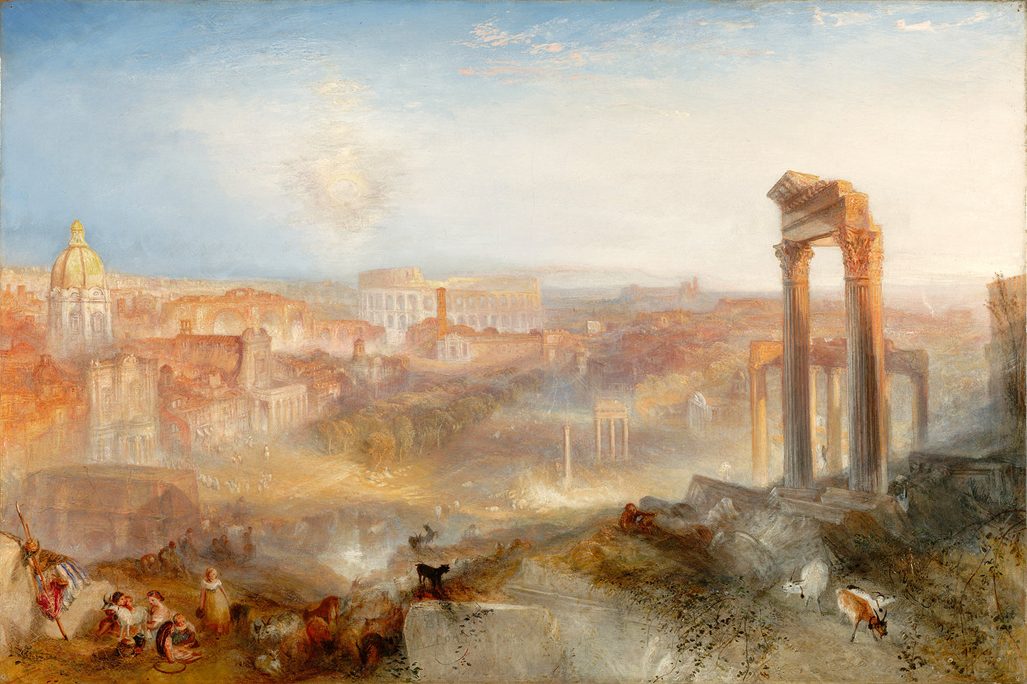 Modern Rome by J.M.W. Turner - Buy Print Only or Mounted with Choice of Accent Color