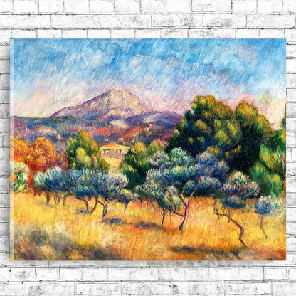 Montagne Sainte-Victoire (Paysage) (1889) by Pierre Renoir