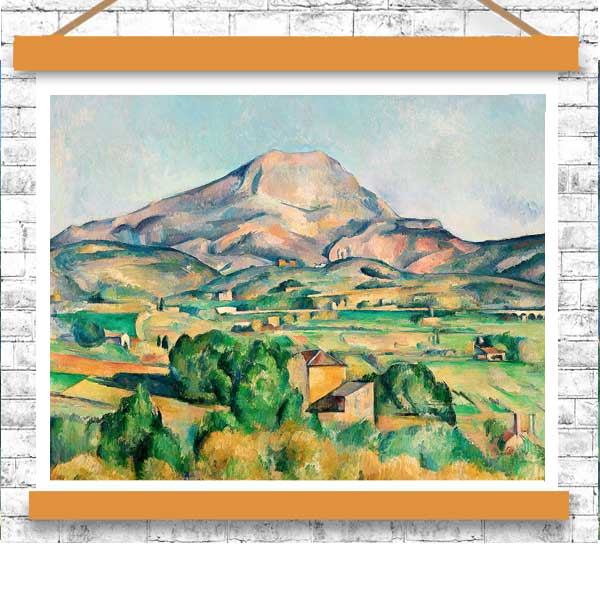Mont Sainte-Victoire by Paul Cezanne - Buy Print Only or Mounted with Choice of Accent Color