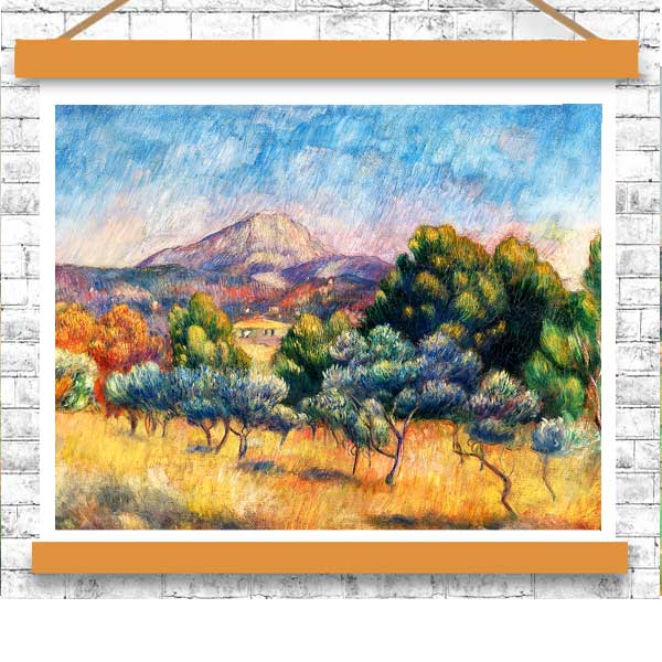 Montagne Sainte-Victoire (Paysage) (1889) by Pierre Renoir